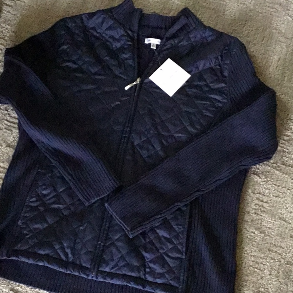 Croft&Barrow lt wt jacket size XL navy